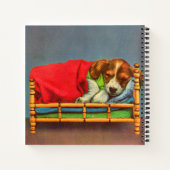 Carnet chiot mignon endormi (Dos)