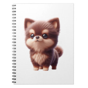 Carnet Chiot Mignon et Fluffy � Design de Chien Adorable