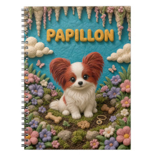 Carnet Chiot Papillon Mignon, Bébé Chien