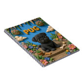 Carnet Chiot Pug Mignon, Bébé Chien (Côté Droit)