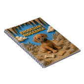Carnet Chiot Rhodesian Ridgeback mignon, bébé chien (Côté Droit)