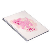 Carnet Chiot rose (Côté Droit)