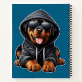 Carnet Chiot Rottweiler en Sweatshirt à capuchon (Dos)