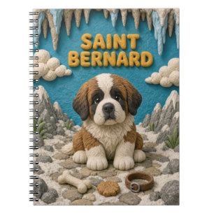 Carnet Chiot Saint-Bernard Mignon, Chien Bébé