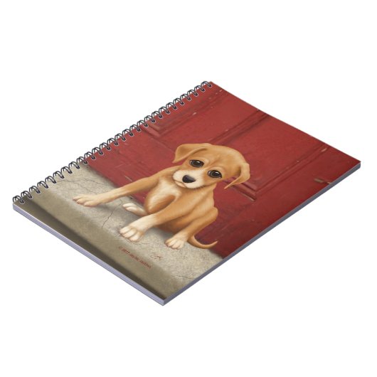 Carnet Chiot triste (Côté gauche)