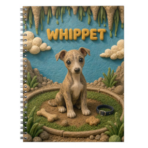 Carnet Chiot Whippet Mignon, Bébé Chien