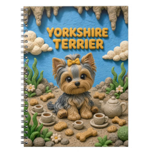 Carnet Chiot Yorkshire Terrier mignon, bébé chien