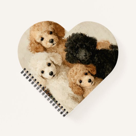 Carnet Chiots Caniches (Devant)