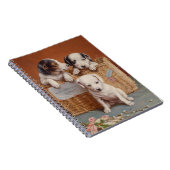Carnet Chiots dans un panier (Côté Droit)