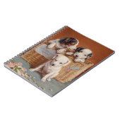 Carnet Chiots dans un panier (Côté gauche)