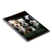 Carnet Chiots super mignons sur le canapé 2 (Côté Droit)