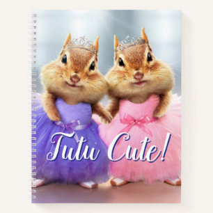 Carnet Chipmunk Ballerina Duo