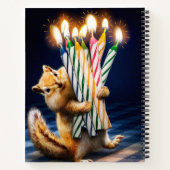 Carnet Chipmunk Birthday Candles (Dos)