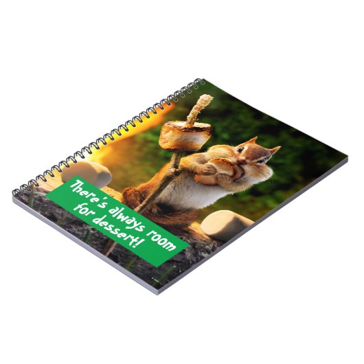 Carnet Chipmunk Manger Marshmallow (Côté gauche)