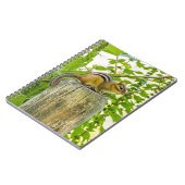 Carnet Chipmunk sur un poteau de clôture (Côté gauche)