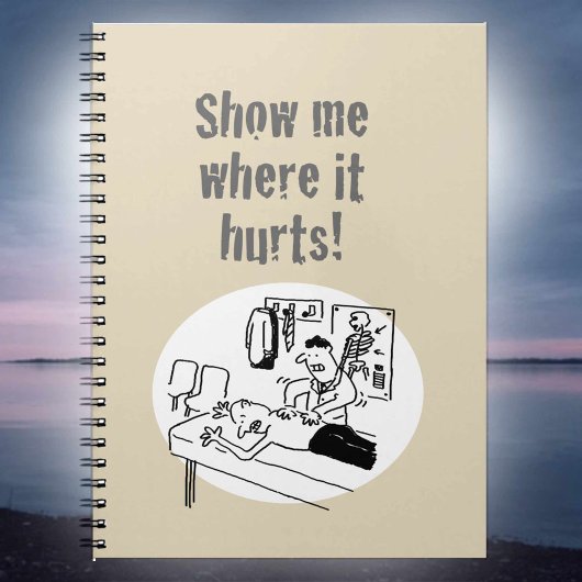 Carnet Chiropractor traite un patient amusant dessin anim