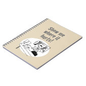 Carnet Chiropractor traite un patient amusant dessin anim (Côté gauche)