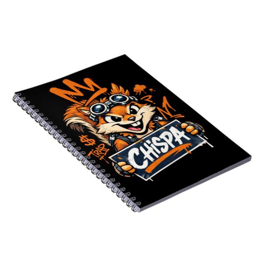 Carnet Chispa Graffiti Squirrel Spiral Notebook (Côté Droit)