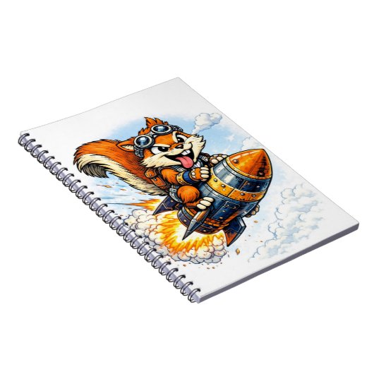 Carnet Chispa the Rocket Squirrel Spiral Notebook (Côté Droit)