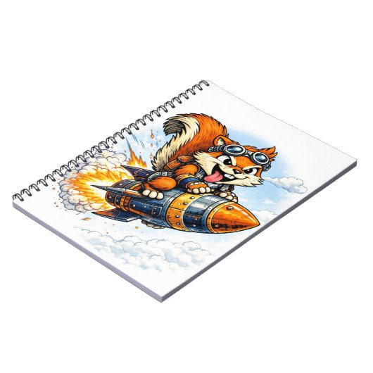 Carnet Chispa the Rocket Squirrel Spiral Notebook (Côté gauche)