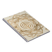 Carnet Cho Ku Rei - pastel gold lotus mandala (Côté Droit)