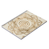 Carnet Cho Ku Rei - pastel gold lotus mandala (Côté gauche)