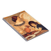 Carnet Chocolat Ange Français Antique (Côté Droit)