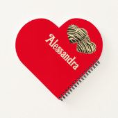 Carnet Chocolat bonbon coeur rouge doux mignon (Dos)