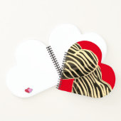 Carnet Chocolat bonbon coeur rouge doux mignon (Intérieur)