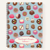 Carnet Chocolat Bonbons Confiserie Recette personnalisée (Devant)