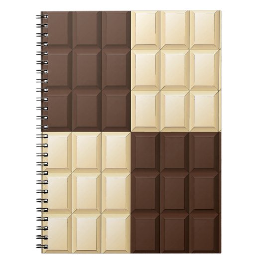 Carnet Chocolat Brown Et Blanc (Devant)
