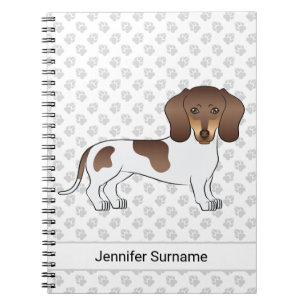 Carnet Chocolat & Brun Pied Court Poil Teckel & Texte