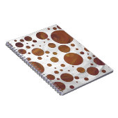 Carnet Chocolat Carmel Swirl Polka Dot (Côté Droit)