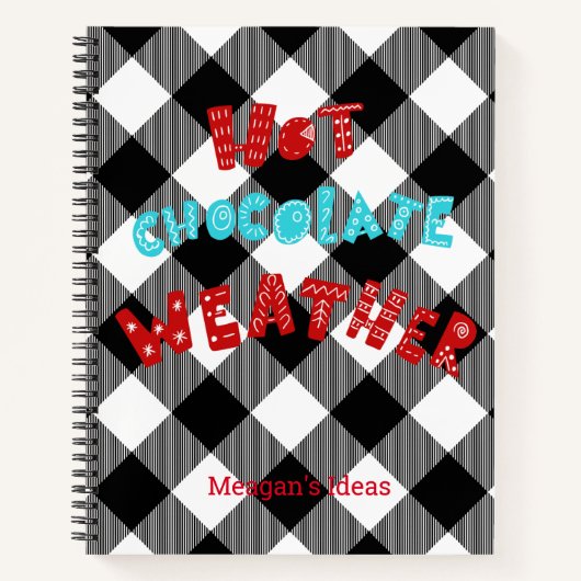 Carnet Chocolat Chocolat Chaud Personnalisé Météo Buffalo (Devant)