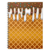 Carnet Chocolat Et Vanille De Cône De Lafle De Crème De G (Devant)