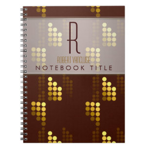 Carnet Chocolat Gold Lights ordinateur portable moderne t