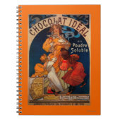 Carnet Chocolat Idéal Poster Vintage Europe (Devant)