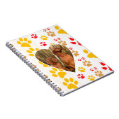 Carnet Chocolat Labrador Retriever Coeurs de chien Emprei (Côté Droit)