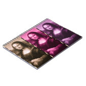 Carnet Chocolat rose violet Poster de animal Mona Lisa (Côté gauche)