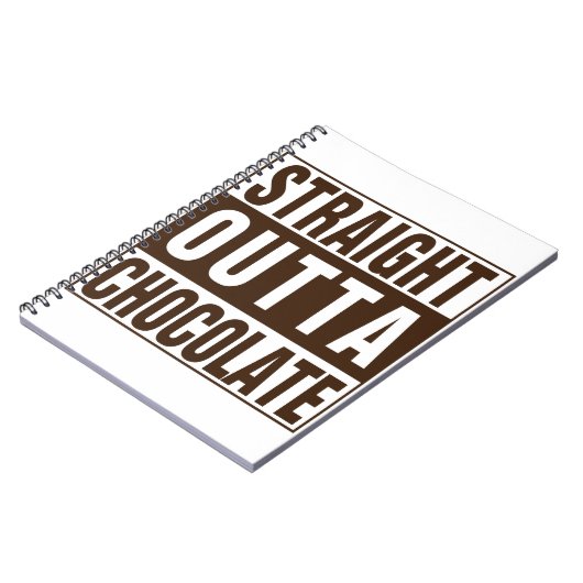 Carnet Chocolate Straight Outta Brown (Côté gauche)