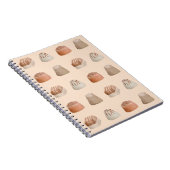 Carnet Chocolates Watercolor Pattern Notebook (Côté Droit)