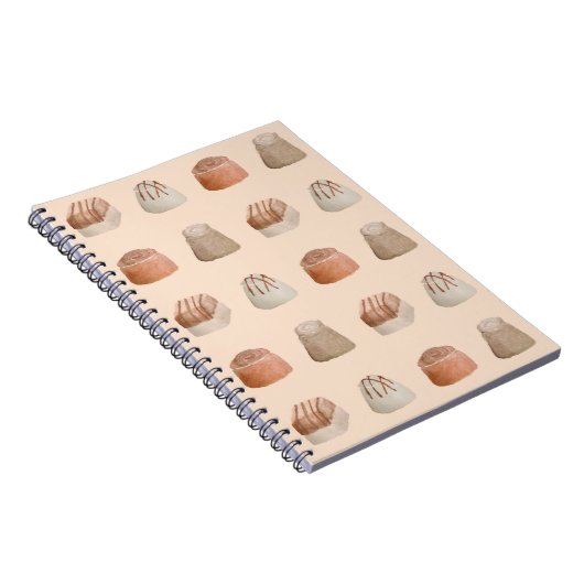 Carnet Chocolates Watercolor Pattern Notebook (Côté Droit)