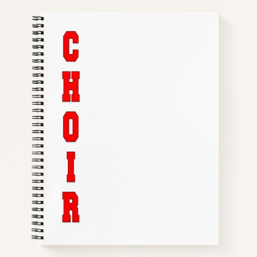 Carnet Choir (Devant)