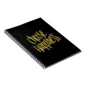 Carnet Choisir le devis de bonheur Faux Gold Foil (Côté Droit)