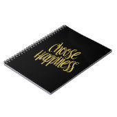 Carnet Choisir le devis de bonheur Faux Gold Foil (Côté gauche)