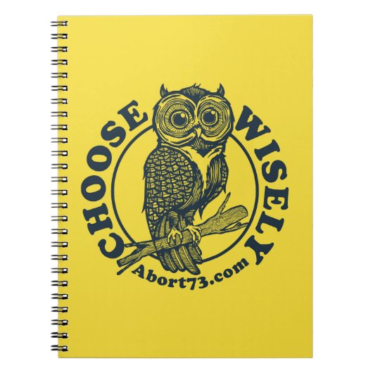 Carnet Choisissez judicieusement / Abort73.com (Devant)