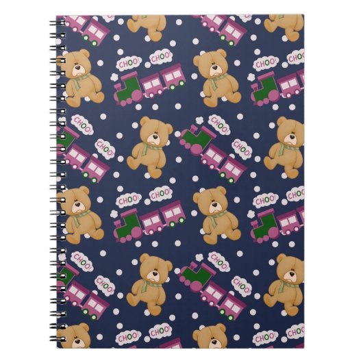 Carnet Choo choo train bear notebook (Devant)
