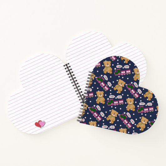 Carnet Choo choo train heart bear notebook (Intérieur)