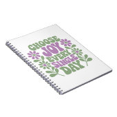 Carnet Choose Joy Every Single Day Sage Lavender  (Côté Droit)