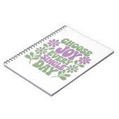 Carnet Choose Joy Every Single Day Sage Lavender  (Côté gauche)